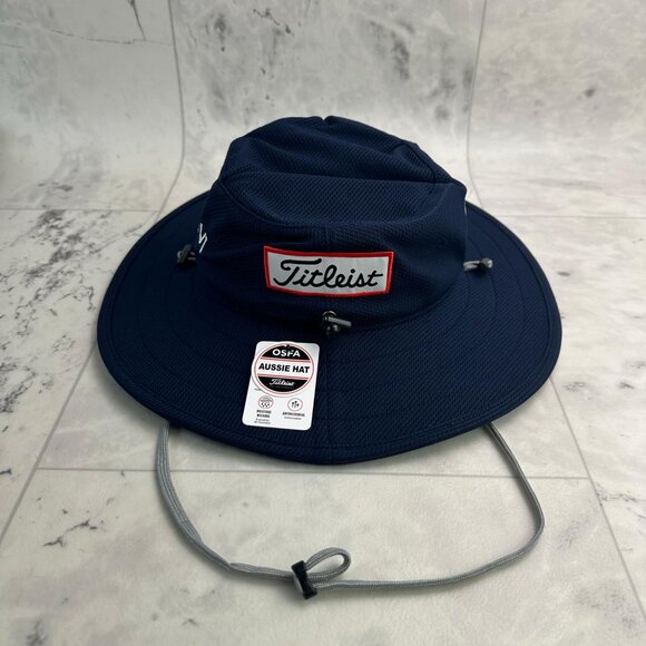 NEW Titleist Tour Aussie Golf Bucket Hat - Navy/White N2 - Picture 2 of 6